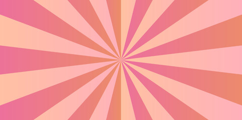 Abstract background with sunburst pattern colorful design. Vintage pink and purple gradient sunrays illustration swirl grunge backdrop line.	
