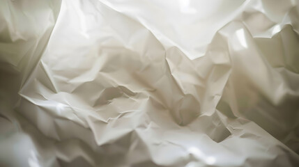 Obraz premium Abstract Crumpled White Paper Texture Background for Creative Design Projects and Artistic Inspiration