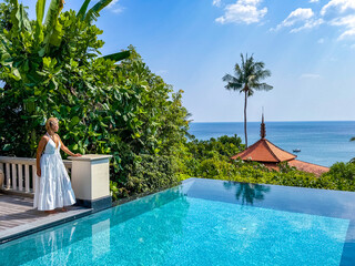 Pool villa in resort in trisara beach in Bang Tao, Phuket, Thailand