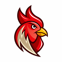 head of rooster, rooster head logo vector illustration, silhouette, logo, eps File, Hen silhouette, chicken isolated on white, Creative Logo Icon white Background png