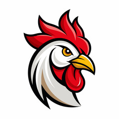head of rooster, rooster head logo vector illustration, silhouette, logo, eps File, Hen silhouette, chicken isolated on white, Creative Logo Icon white Background png