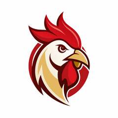head of rooster, rooster head logo vector illustration, silhouette, logo, eps File, Hen silhouette, chicken isolated on white, Creative Logo Icon white Background png