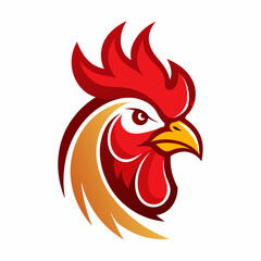 head of rooster, rooster head logo vector illustration, silhouette, logo, eps File, Hen silhouette, chicken isolated on white, Creative Logo Icon white Background png