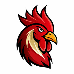 head of rooster, rooster head logo vector illustration, silhouette, logo, eps File, Hen silhouette, chicken isolated on white, Creative Logo Icon white Background png