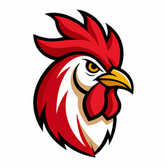 head of rooster, rooster head logo vector illustration, silhouette, logo, eps File, Hen silhouette, chicken isolated on white, Creative Logo Icon white Background png