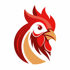 head of rooster, rooster head logo vector illustration, silhouette, logo, eps File, Hen silhouette, chicken isolated on white, Creative Logo Icon white Background png