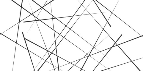 Obraz premium Random chaotic lines abstract geometric pattern. white & grey abstract perspective background abstract. Chaotic pattern for your amazing design.