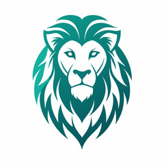 Fototapeta premium lion head logo vector illustration, lion silhouette, logo, eps File, tiger isolated on white, tiger Logo Icon white Background png