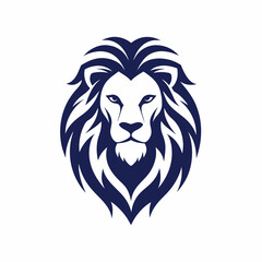 lion head logo vector illustration, lion silhouette, logo, eps File, tiger isolated on white, tiger Logo Icon white Background png