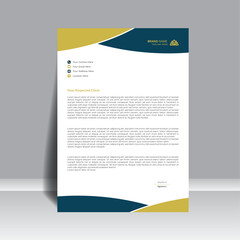 Creative letterhead minimal design template, for your project, vector design.