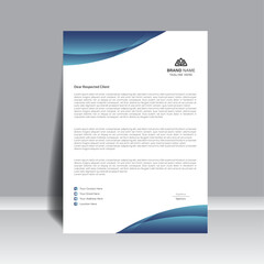 Unique creative professional letterhead template, for your project, vector design.