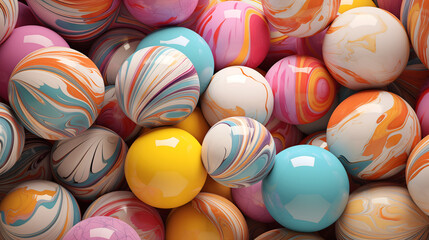 Colorful Easter eggs background depicting the joy and tradition of the holi