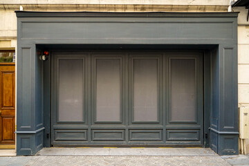 Fototapeta premium vintage french boutique storefront template