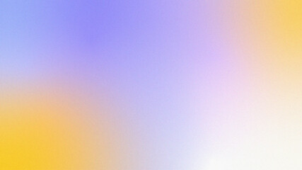 Noise grainy gradient background blending yellow, purple and white for simple and minimalist concept