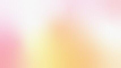 Soft grain gradient background blending yellow pink and white colors