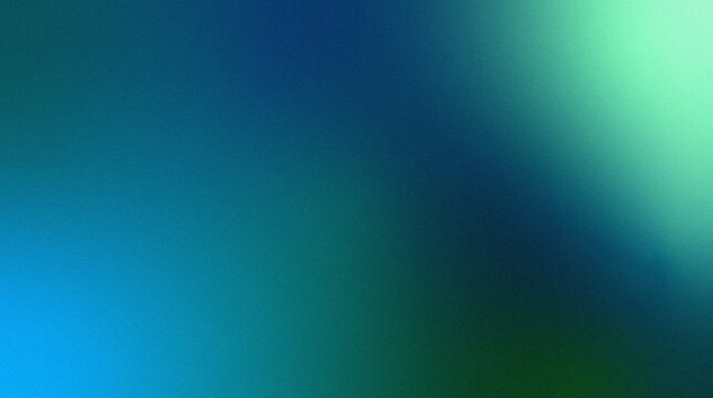 Abstract noise blue green gradient background blending colors from dark to light