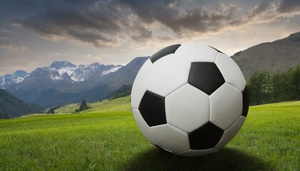 soccer ball in the grass, soccer ball on the grass field