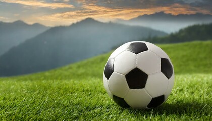 soccer ball on grass, soccer ball on the grass field