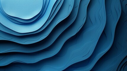 Obraz premium An abstract background with a layered pattern of intersecting circles and lines in varying shades of blue, creating a sense of depth and complexity that draws the viewer in. Abstract Backgrounds