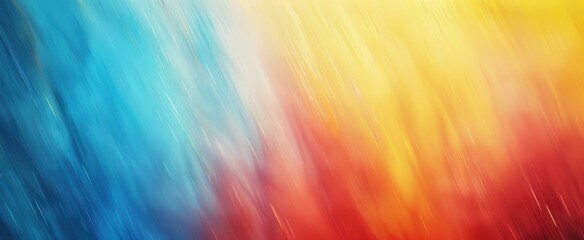 Abstract colorful background with a blue, orange, yellow and red gradient. AI.
