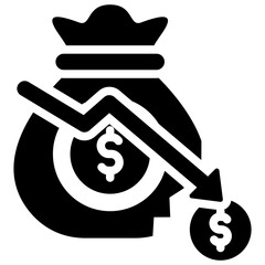Financial Crash Icon