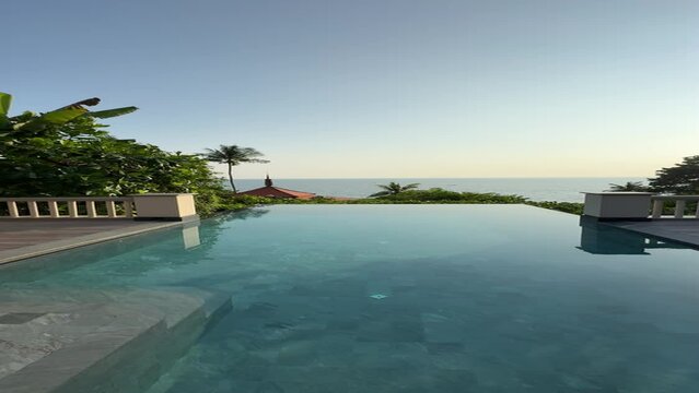 Pool villa in resort in trisara beach in Bang Tao, Phuket, Thailand