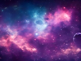 Fototapeta premium Stunning Space Wallpapers: HD Starry Skies, Nebulae, and Planetary Designs