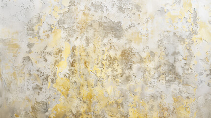Fototapeta premium Rustic Textured Wall with Spring Blossoms Color Washing Technique. Aged effect. Palette of light yellow with subtle variations in hue and tonality. High-resolution. Soft, layered finish.