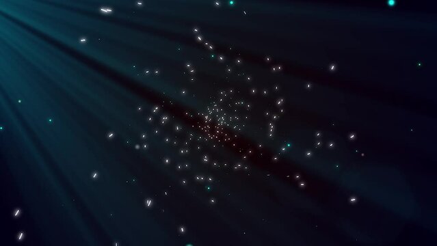 abstract hyper-speed neon light background. Retro blue neon hyper warp. Sci-fi speed of light in galaxy. Time travel hyper jump