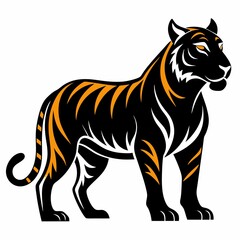 Obraz premium vector illustration of a tiger