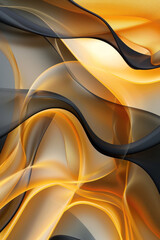 Stylish and sophisticated abstract template with gold and black color palette for modern projects.