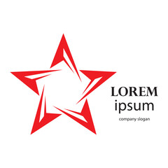 Fototapeta premium successful victory star logo design