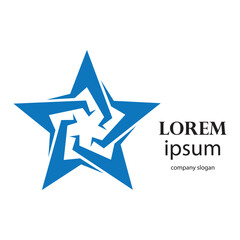 successful victory star logo design