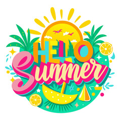 Desain Hello Summer