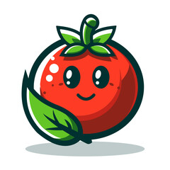 mascot logo tomato illustration vector 1