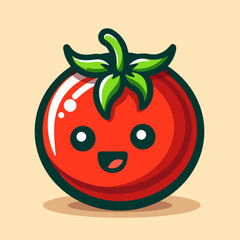 mascot logo tomato illustration vector 3