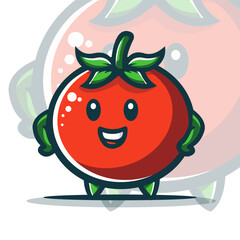 mascot logo tomato illustration vector 4