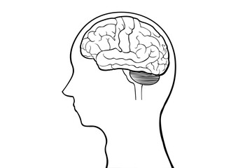 横から見た人間の脳