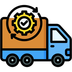 Supply Chain Optimization Icon