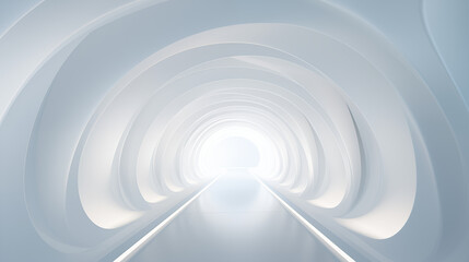 Fototapeta premium Abstract futuristic 3D tunnel 
