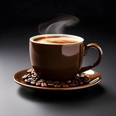 cup of coffee isolated on background