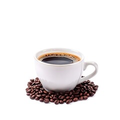 Obraz premium cup of coffee isolated on background