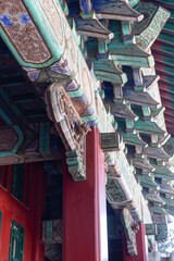 Wooden Architectural Elements with dragon pattern of the Forbidden City