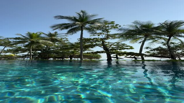 Pool villa in resort in trisara beach in Bang Tao, Phuket, Thailand