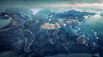 Discover the World: A Detailed Map of Interconnected Flight Paths Showcasing Global Travel and Connectivity