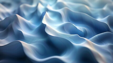 Obraz premium Soft blue gradients blending into each other, creating a calming abstract background with subtle waves and ripples, perfect for a soothing and tranquil atmosphere. Abstract Backgrounds Illustration,
