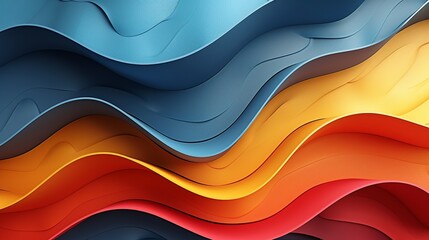 Bright and cheerful abstract background with overlapping shapes in primary colors like red, blue, and yellow, creating a playful and energetic visual effect. Abstract Backgrounds Illustration,