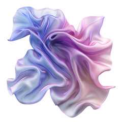 Obraz premium Flying Fabric Pastel Tone transparent background