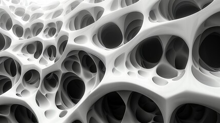 Elegant black and white abstract background with intricate geometric patterns and a touch of grey, creating a sophisticated and timeless visual effect. Abstract Backgrounds Illustration, Minimalism,