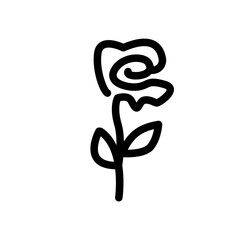 Obraz premium roses continous line
